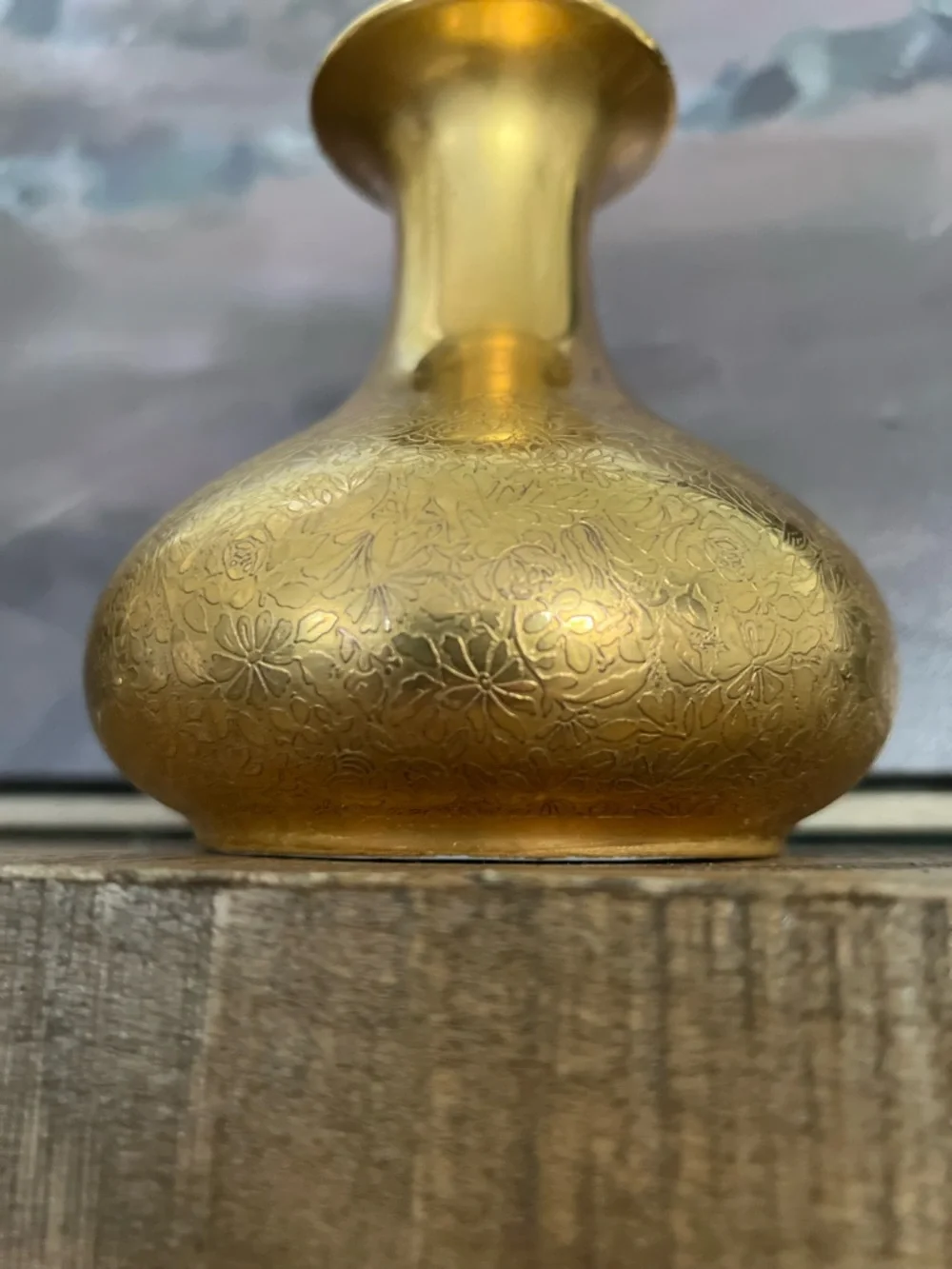 Wheeling gold encrusted